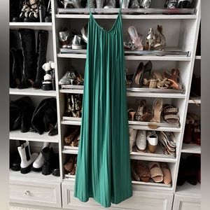 Nasty Gal pleated cross back maxi dress